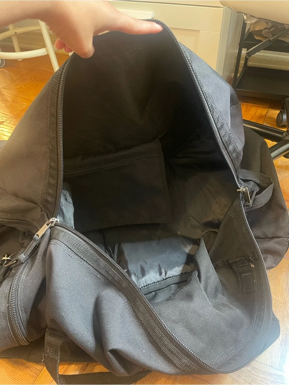 black Carhartt 120L duffle bag